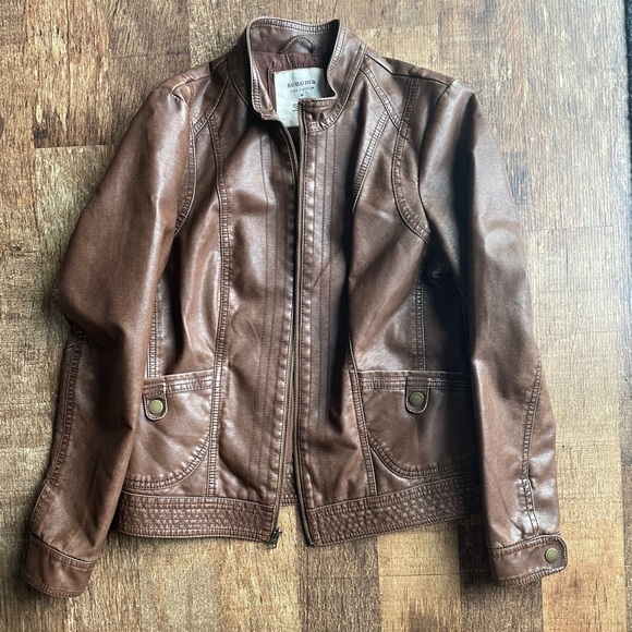 Sonoma Jackets & Blazers - Faux Leather Jacket